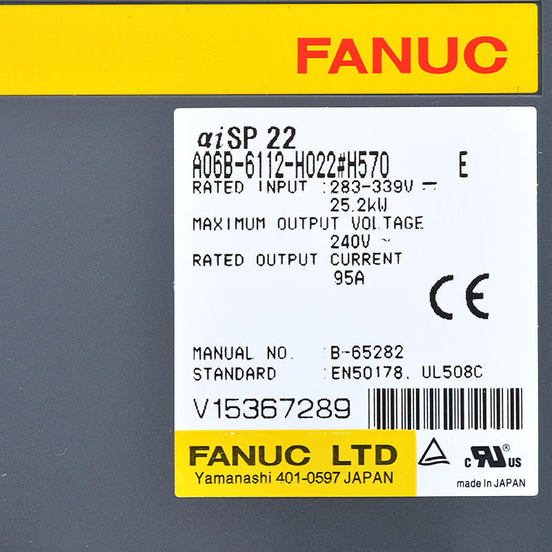 100% Original Fanuc 6 Axis Robot - Fanuc drives A06B-6112-H022#H570 E Fanuc aiSP 22 spindle amplifier – Weite detail pictures
